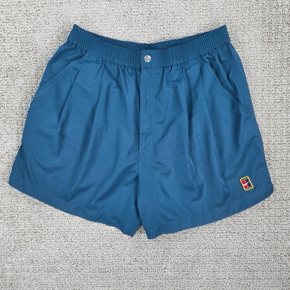 Vintage Nike Challenge Court Mens Large Blue Tennis Shorts